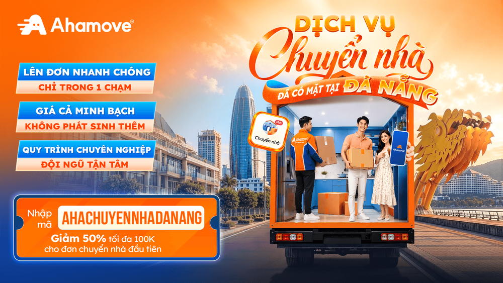 Dịch vụ chuyển nhà Ahamove tại Đà Nẵng